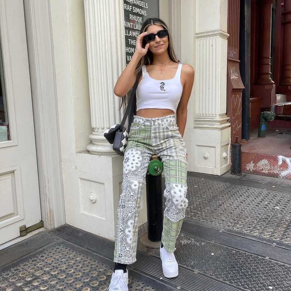 Patch Work Pants - image 1